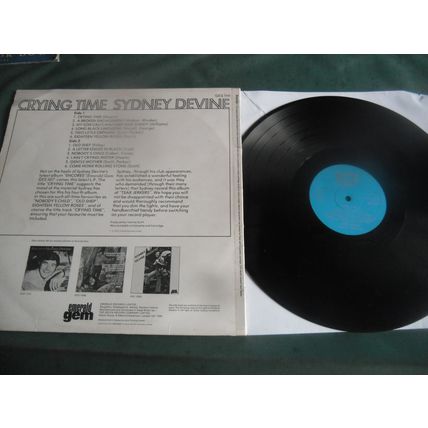SYDNEY DEVINE LP LOT OF 2 - CRYING TIME/LIVE FROM THE CITY HALL GLASGOW