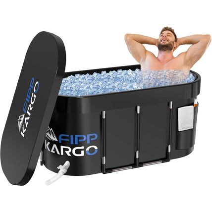 Ice Bath Tub for Athletes - 129 Gal Cold Plunge Tub for Recovery, Portable Batht
