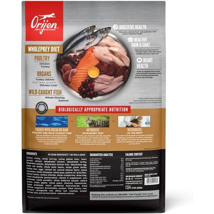 ORIJEN Original Cat, Grain Free Dry Cat Food for All Life Stages, with Wholeprey