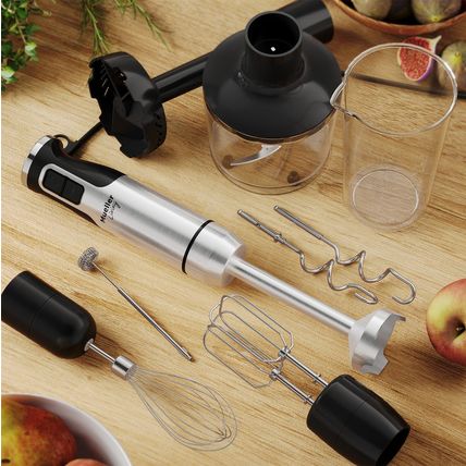 Muellerliving Immersion Hand Blender Full Set - 8 Speed Immersion Blender, Hand