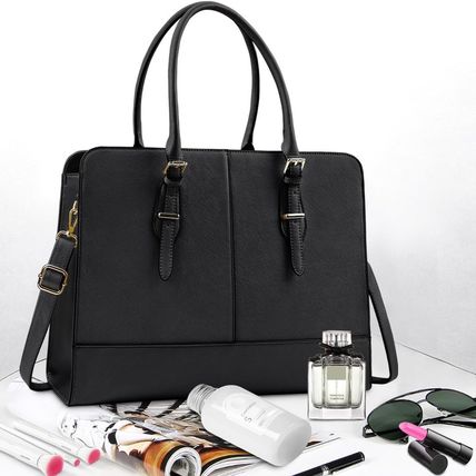 Laptop Bag for Women Leather Work Tote 15.6 Inch Laptop for Computer Bag Waterpr