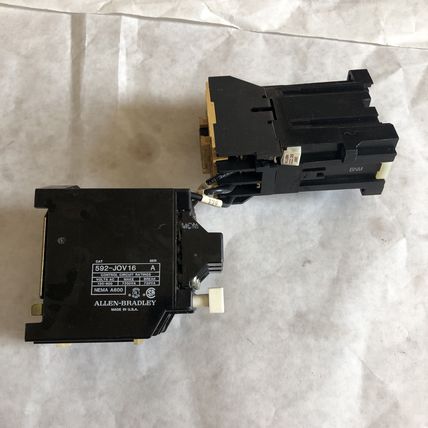 ALLEN BRADLEY 592 JOV16,ALLEN-BRADLEY 100-A09NZ*3 B,24V DC Overload Relay,BC