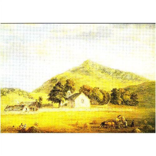 Colour Postcard - Haymaking at Dolwyddelau by Paul Sandby