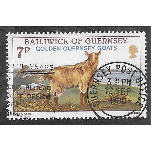 GUE 1980 7P 'GUERNSEY GOATS' FINE USED (EBID52-849)