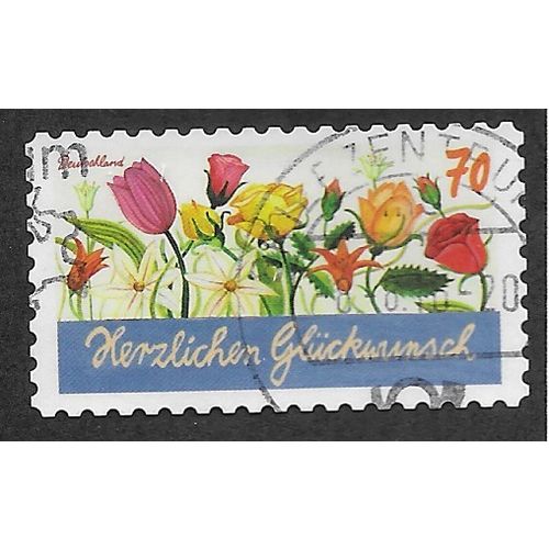 GER 2016 €0.70 (S/A) 'GREETINGS - HERZLICHEN GLUCKWUNSCH' FINE USED (EBID57-177)