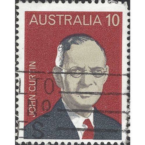 AUSTRALIA, John Curtin, red 1975, 10c