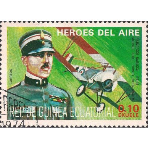 EQUITORIAL GUINEA, AIR, Franceso Baracca, Nieuport Bebe, 1977, 0.10Ek