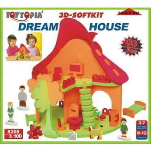 Toytopia Kids 80 Piece 3D Softkit Dream House