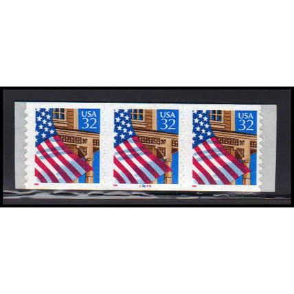 2915Av 32c U.S. Flag Over Porch Fine MNH PNC 99899/3 11x10 PA3570