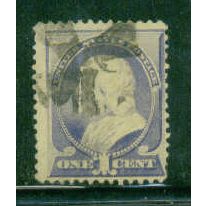 Used 212 1c Benjamin Franklin Average Fancy Cnx M01470