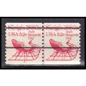 1900a 5.2c Sleigh Fine MNH Dry Gum CNP Left 6 PA0360