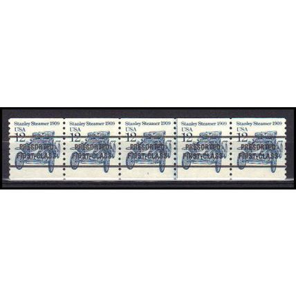 2132a 12c Stanley Steamer Very Fine MNH Dry Gum PNC 1/5 AA0434