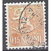 Finland 1963 Michel 558XII O Cote (2013) 10.00 Euro Lion stylisé Cachet rond