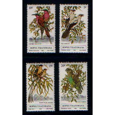 BOPHUTHATSWANA 1980 BIRDS SET 4 VALS SG 60 / 63 U/M MINT #3