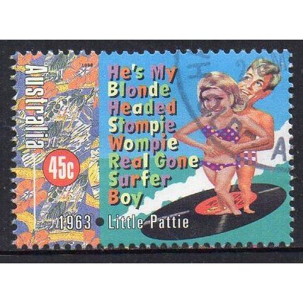 Australia 1998 Rock'n'Roll - The Early Years - Little Pattie 45c Sheet Used