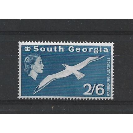SouthGeorgia.SG12 2s 6d Wandering Albatross.Mounted Mint.Mar24