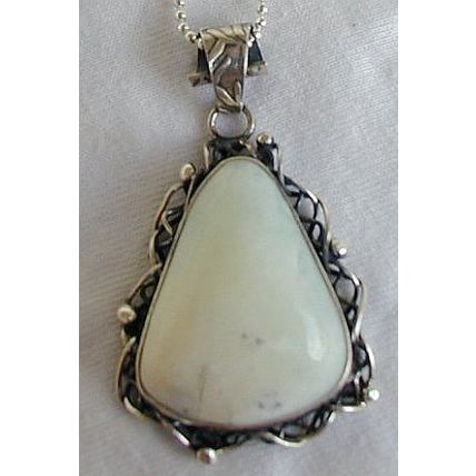 White moon pendant
