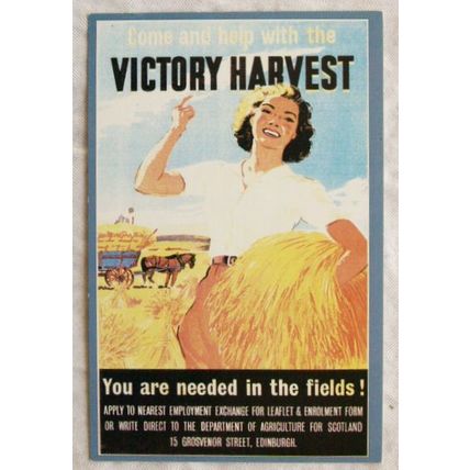 c.1980s PC Second World War Victory Harvest Poster