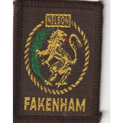 Scout Badge UK - Fakenham - Black Back (BY08)