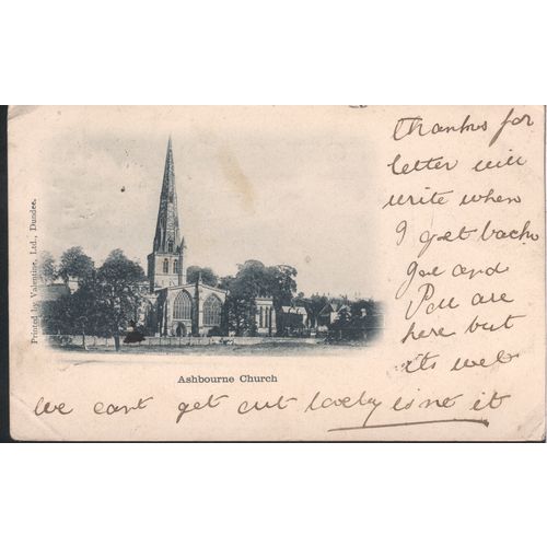 Vintage PC - Ashbourne Church, Derbyshire