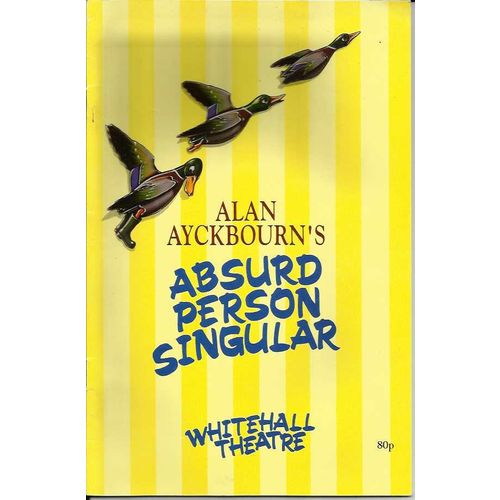 ABSURD PERSON SINGULAR Richard Kane 1989 Whitehall Theatre Programme