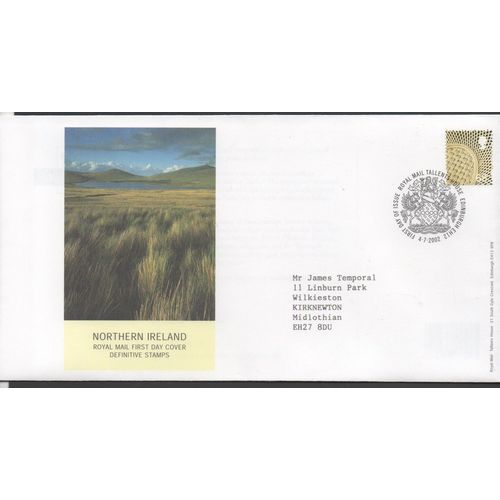 Great Britain 2002 Northern Ireland 68p Edinburgh First Day Cover FDC SG NI93
