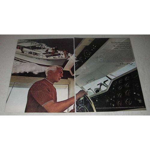 1970 Chris-Craft 55' Commander Yacht Ad - You're every inch a cruising man