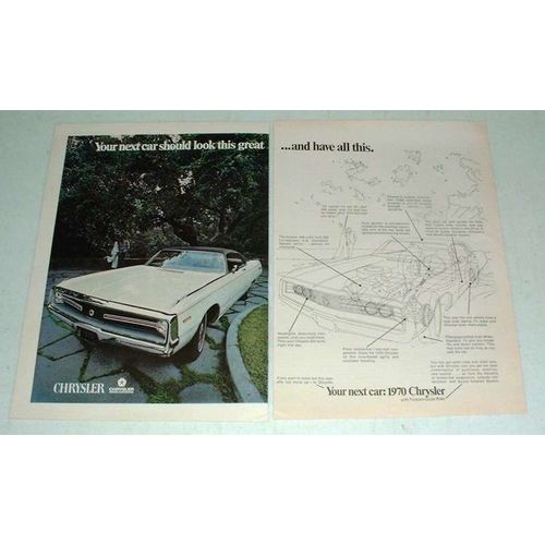 1970 Chrysler 300 Car Ad - Look Great, Have All This!