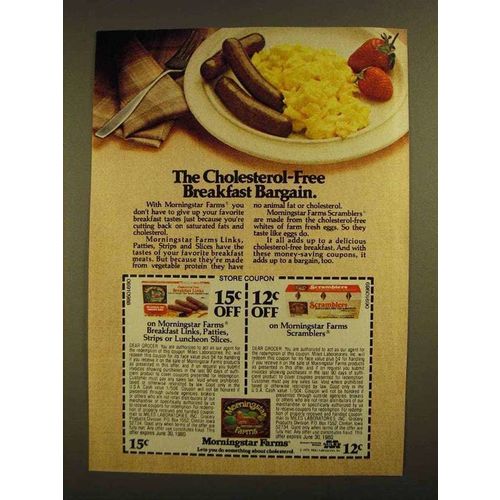 1979 Morningstar Farms Sausage and Scramblers Ad