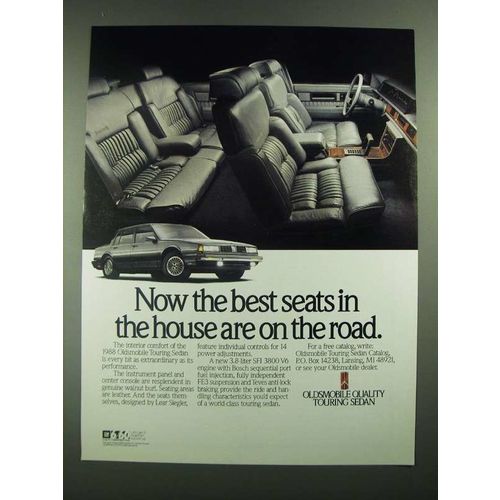 1988 Oldsmobile Touring Sedan Ad - The Best Seats in the House