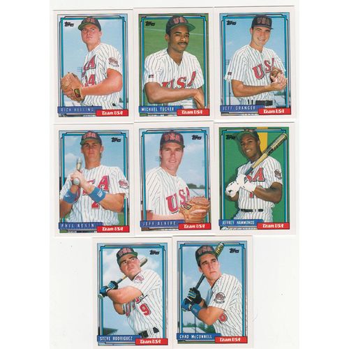 1992 Topps Traded TEAM USA complete set 26 cards- Garciaparra, Varitek RC