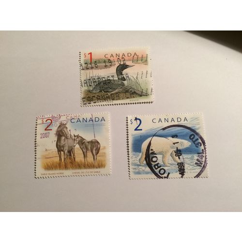 CANADA 1997... Fauna.. Three stamps 1a