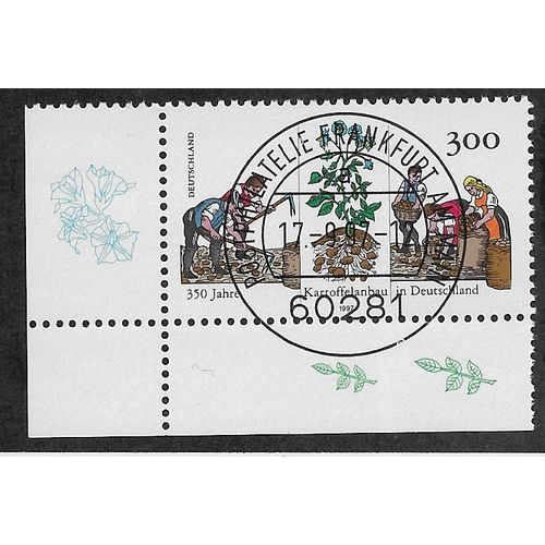 GER 1997 300pf 'INTRODUCTION OF THE POTATO (CORNER MARGIN)FINE USED (EBID53-632)