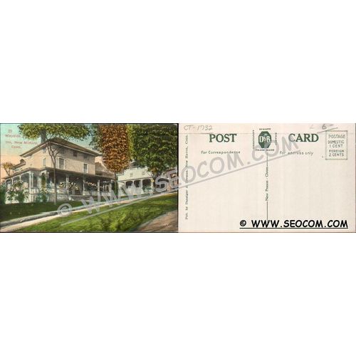 CT New Milford Postcard Wayside Inn ct_box4, getfrom3, ~1732
