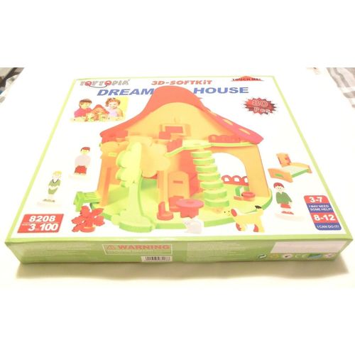 Toytopia Kids 80 Piece 3D Softkit Dream House