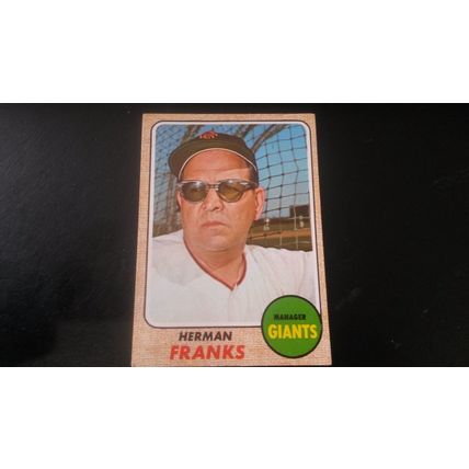 1968 Topps Card # 267 Herman Franks Good (2) San Francisco Giants