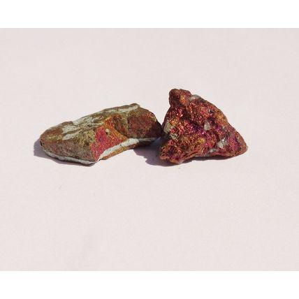 B Peacock Ore Raw Bornite 2 Pieces Metalphysical Gridding Meditation