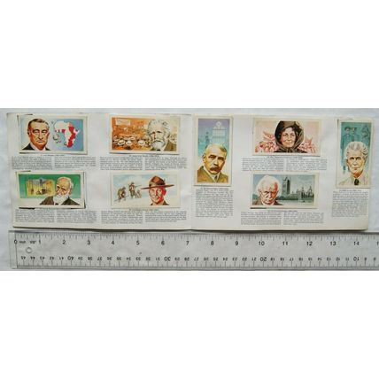 Complete set 50 Brooke Bond Famous People in album