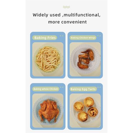 Silicone Air Fryer Air Fryer Reusable Air Fryer Pizza Pastry Pots Molds Kitchen