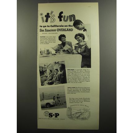 1953 Southern Pacific Railroad Ad
