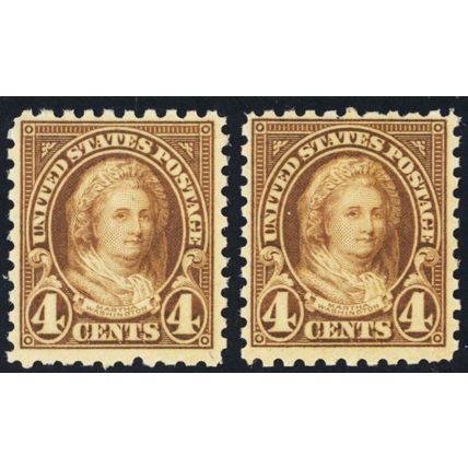 585, Mint NH 4¢ Perf 10 TWO STAMPS CV $75 * Stuart Katz