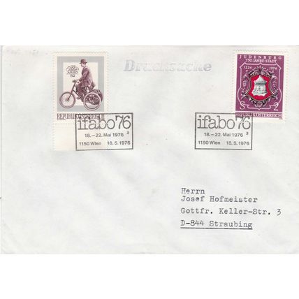 Austria 1976 Ifabo 76 Vienna Cover special cancel typed VGC