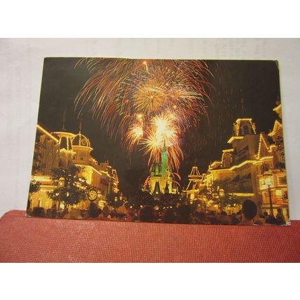 DISNEY, CINDERELLA'S CASTLE, MAGIC KINGDOM, FLORIDA US used postcard 1991 pm =