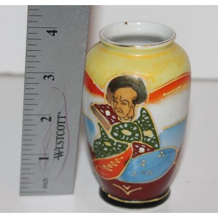 VTG Japan Satsuma Mini Vase Cute Gift Porcelain Made in Occupied Japan