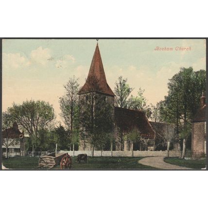 Bosham Church, Sussex, 1907 - Valentine's Postcard