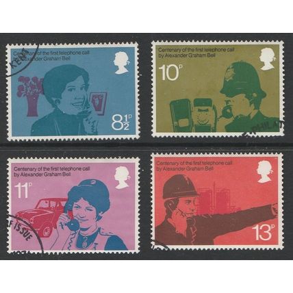 GB Elizabeth ll 1976 Telephone Centenary set of 4 SG 997-1000 Used