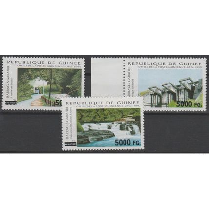 Guinée 2008 Mi. 6235/6238 surchargé Overprint Barrages Garafiri Wasserbau RARE