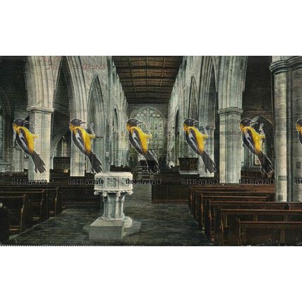 Nave, Tamworth Church, Staffs, Valentines Series Postcard, 1900s