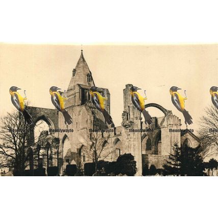 Crowland Abbey, Lincs, RP Postcard