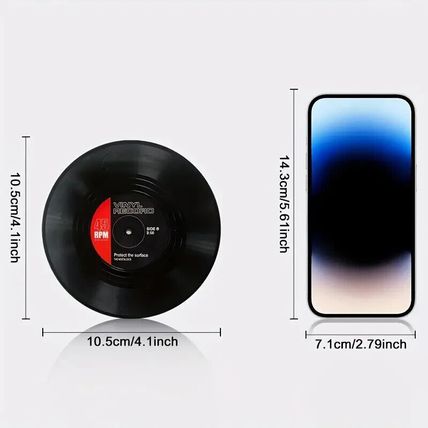 6 Vinyl Record Style Beer/Place Mats/Coasters Retro Boxed NEW *UK Seller*